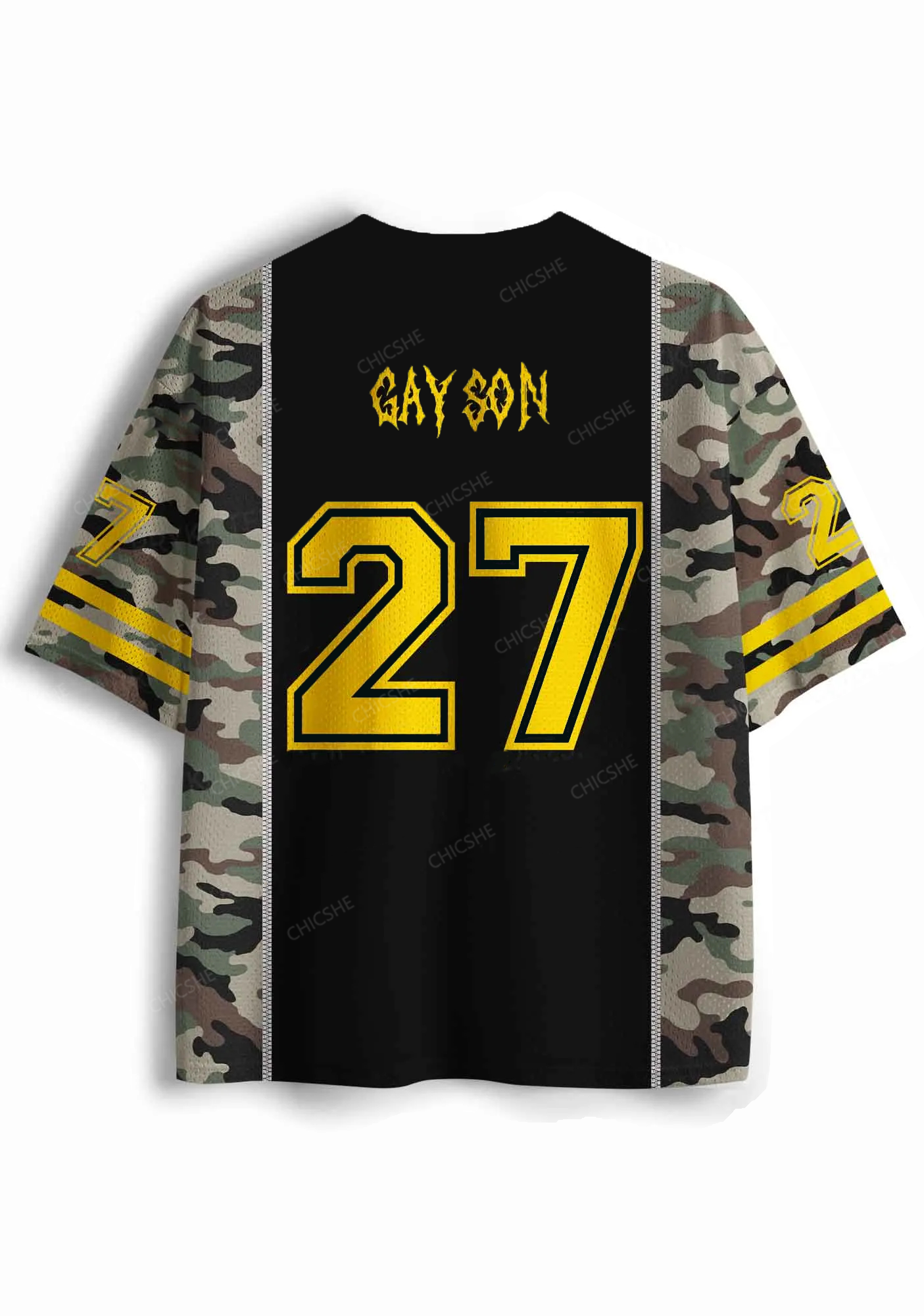Custom Camouflage Gay Son Pride Y2K Sport Jersey Shirts Chicshe