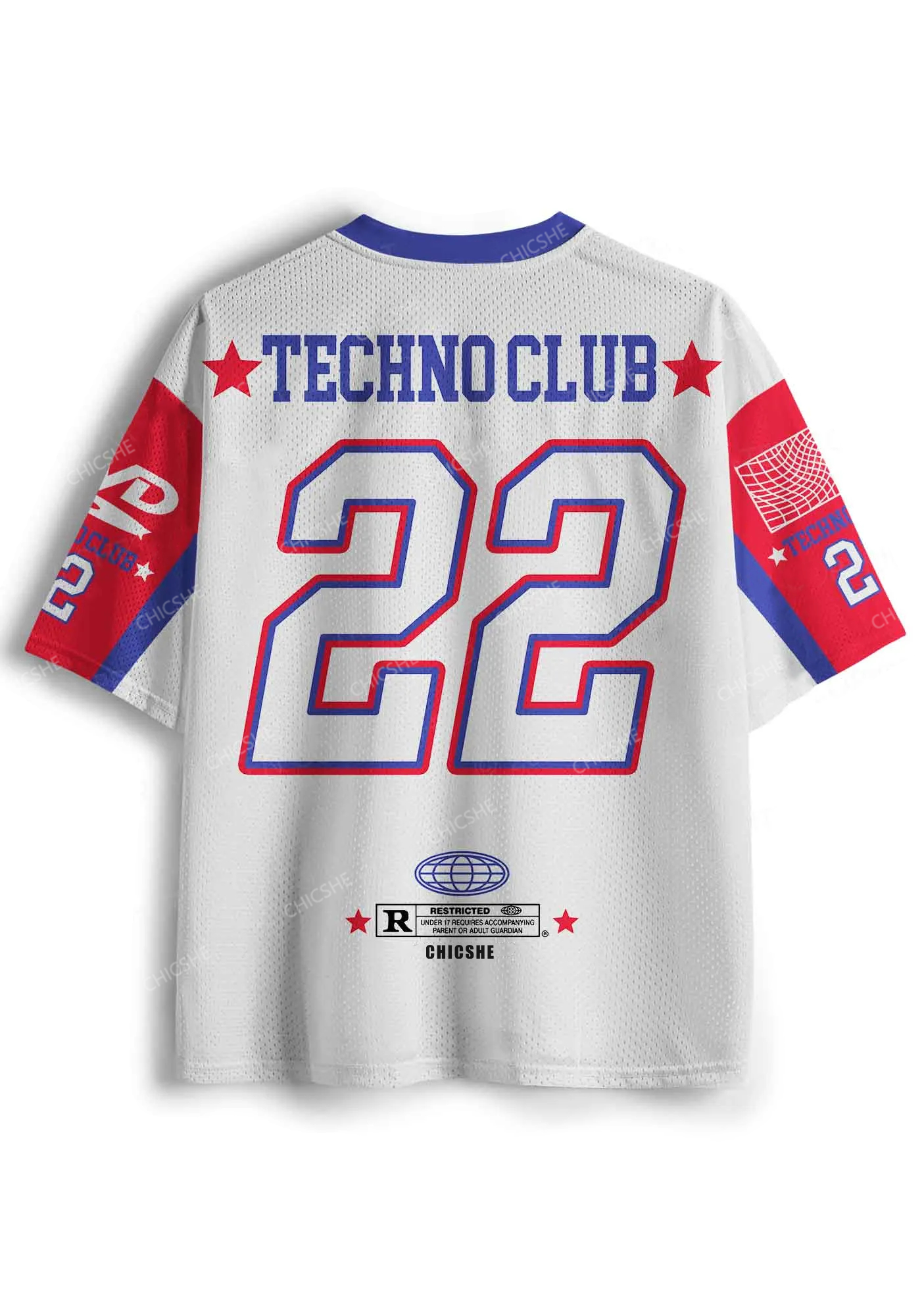 Custom I Love Techno Club Y2K Sport Jersey Shirts Chicshe