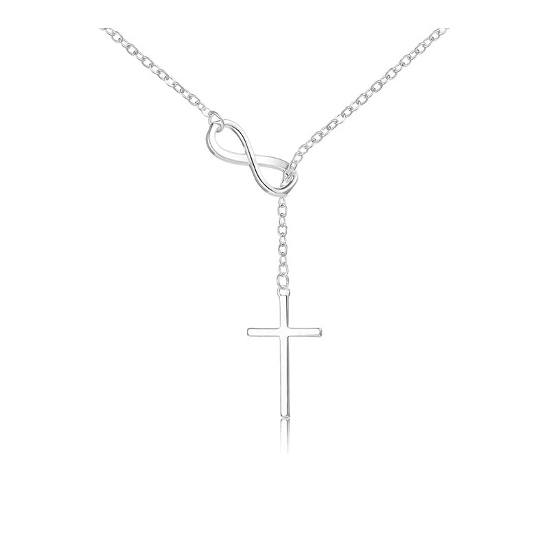 Mobius Strip Cross Necklace