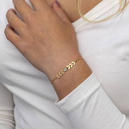 Clover Vine Birthstone Bracelet Mama