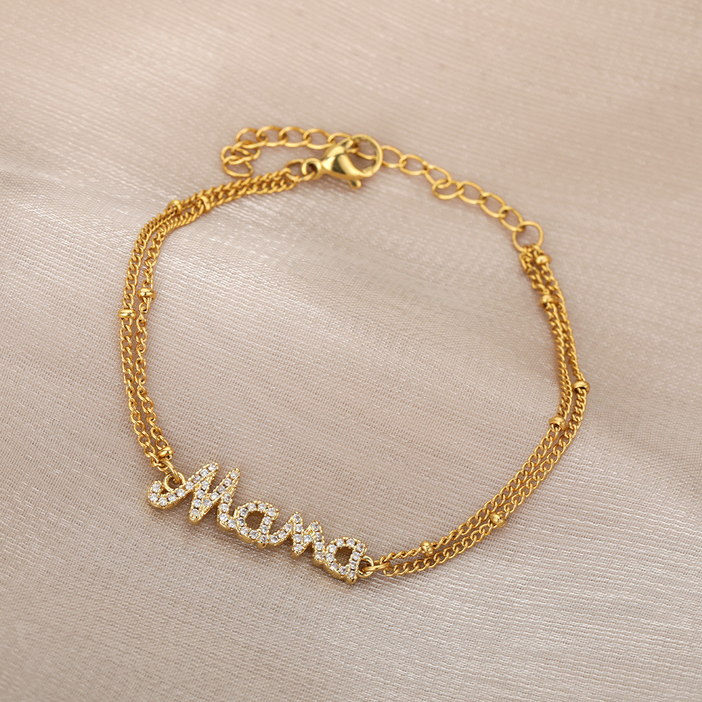 Design Double Bead Bracelet Mama