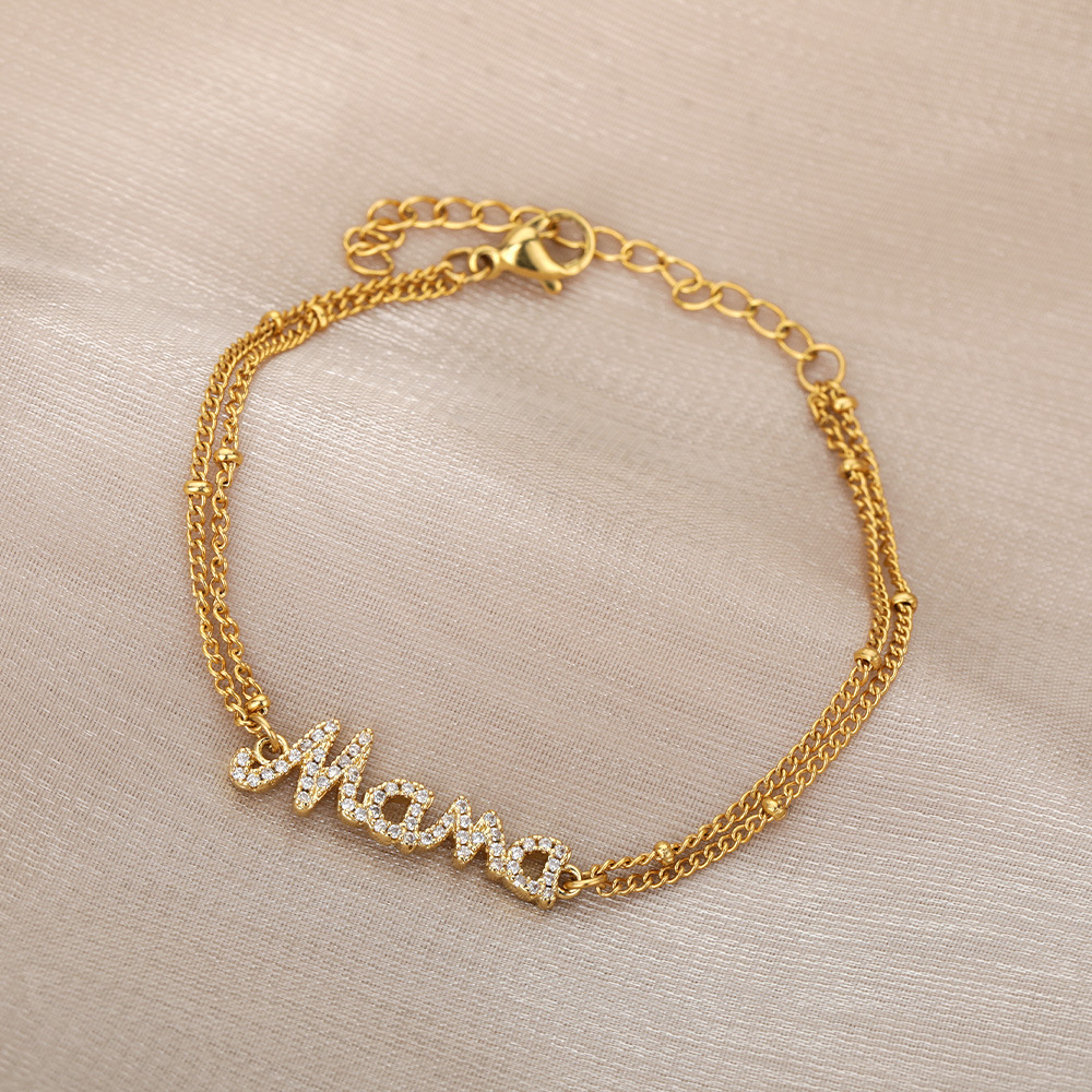 Design Double Bead Bracelet Mama