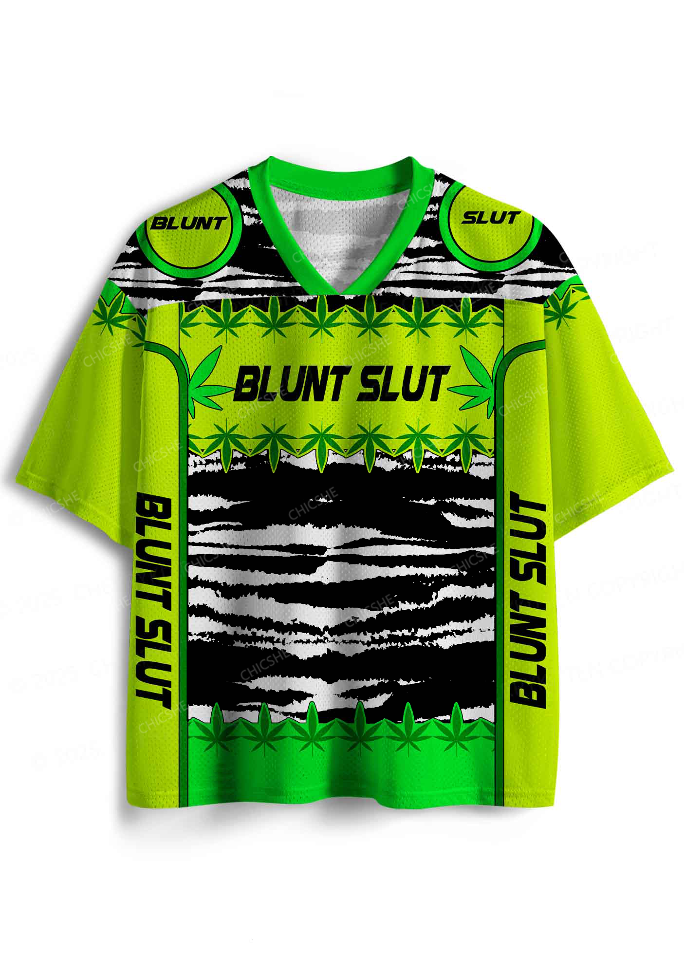 Custom Green Blunt Slxt Y2K Sport Jersey Shirts Cherrykitten