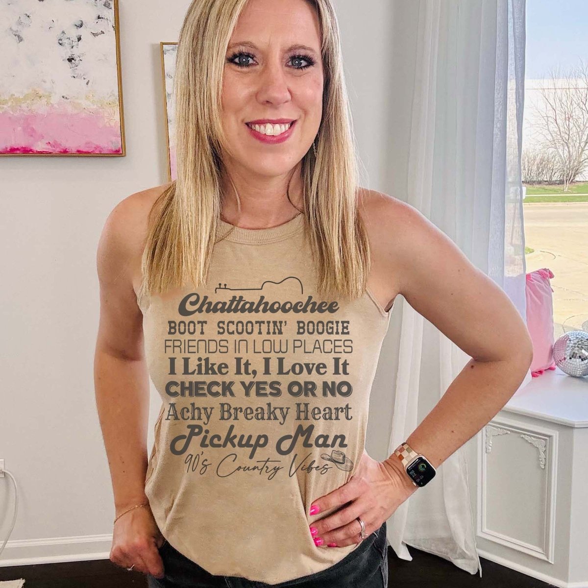 90's Country Vibes High Neck Tank