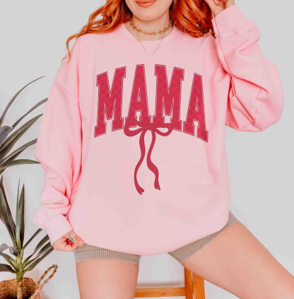 Valentine Mama Bow Sweatshirt