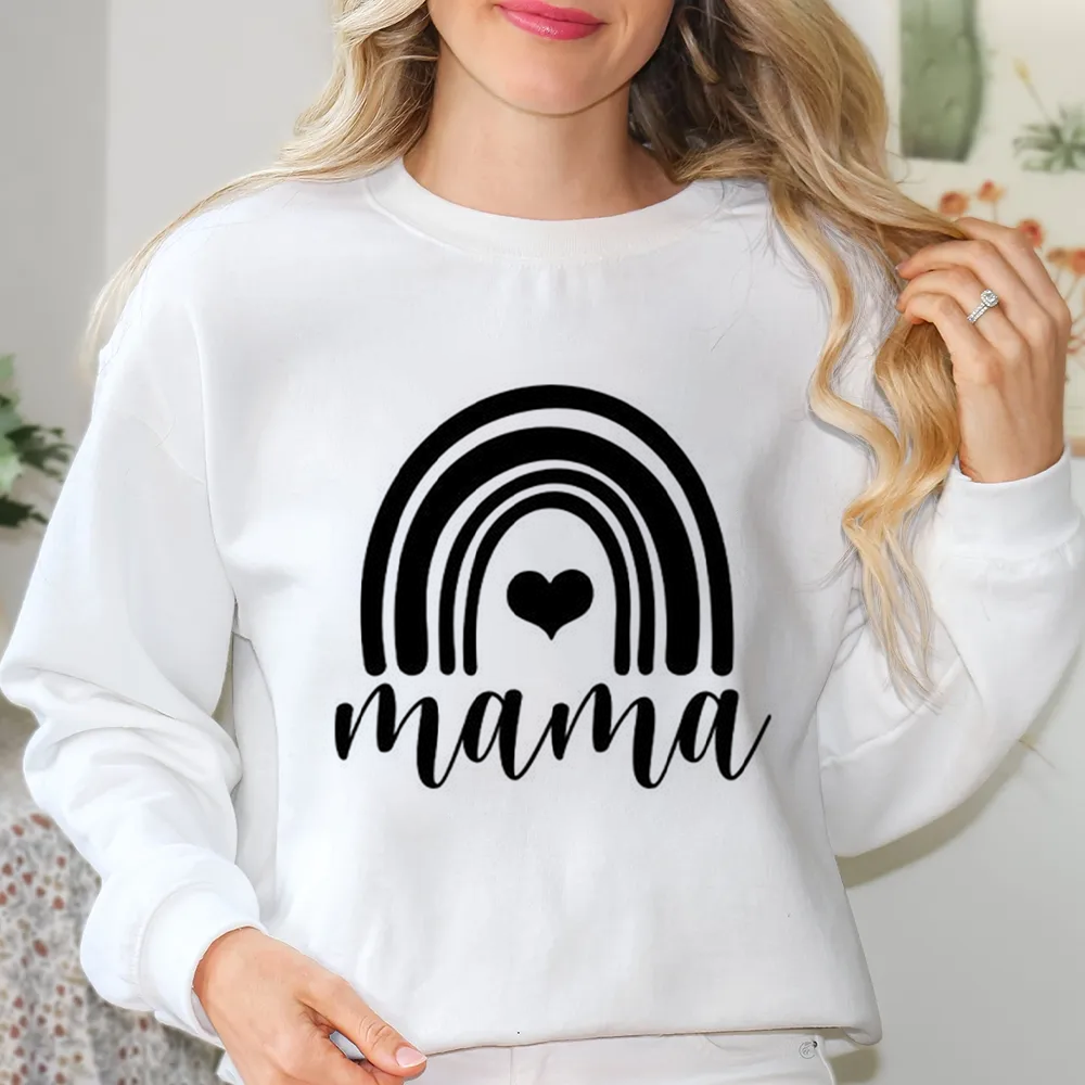 Mama Black Rainbow Sweatshirt