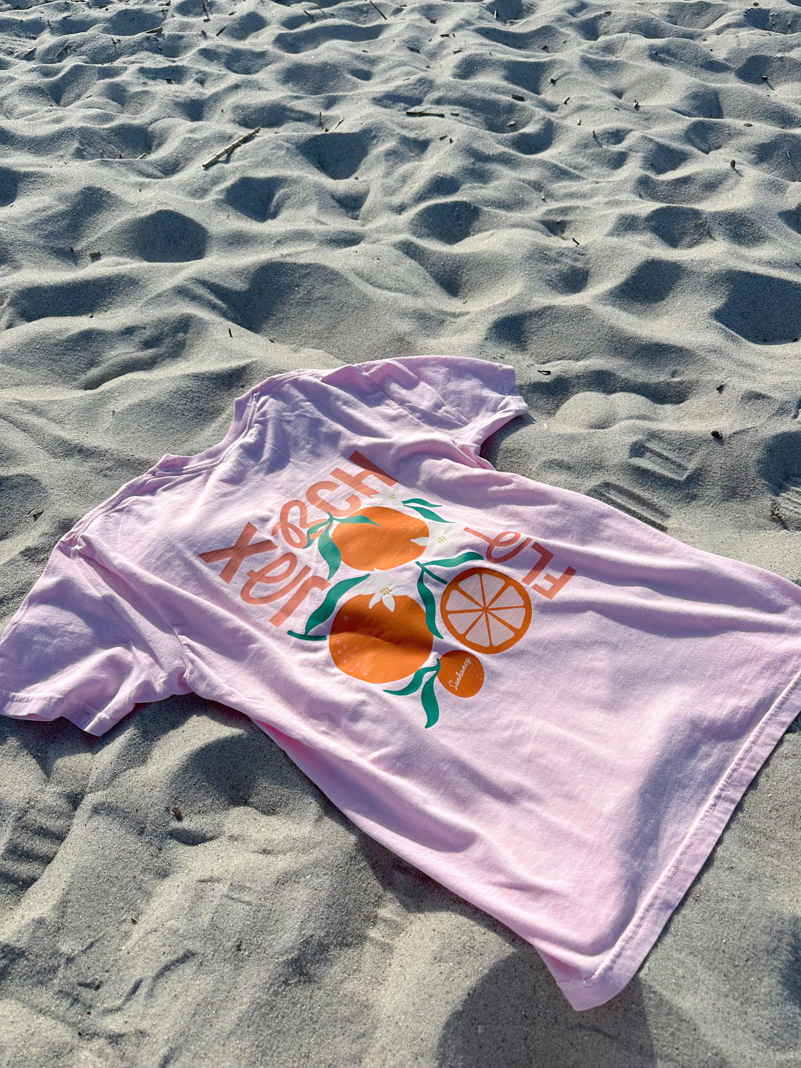 Florida Orange Tshirt- Pink