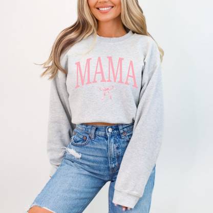 Mom bow sweatshirt