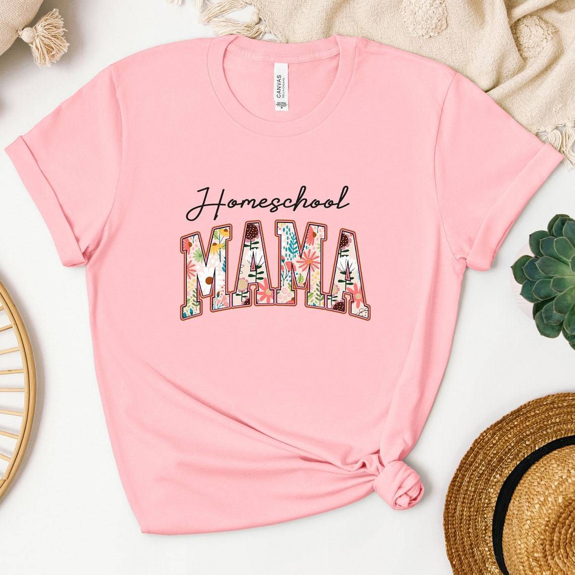 Floral Homeschool Mama Shirt