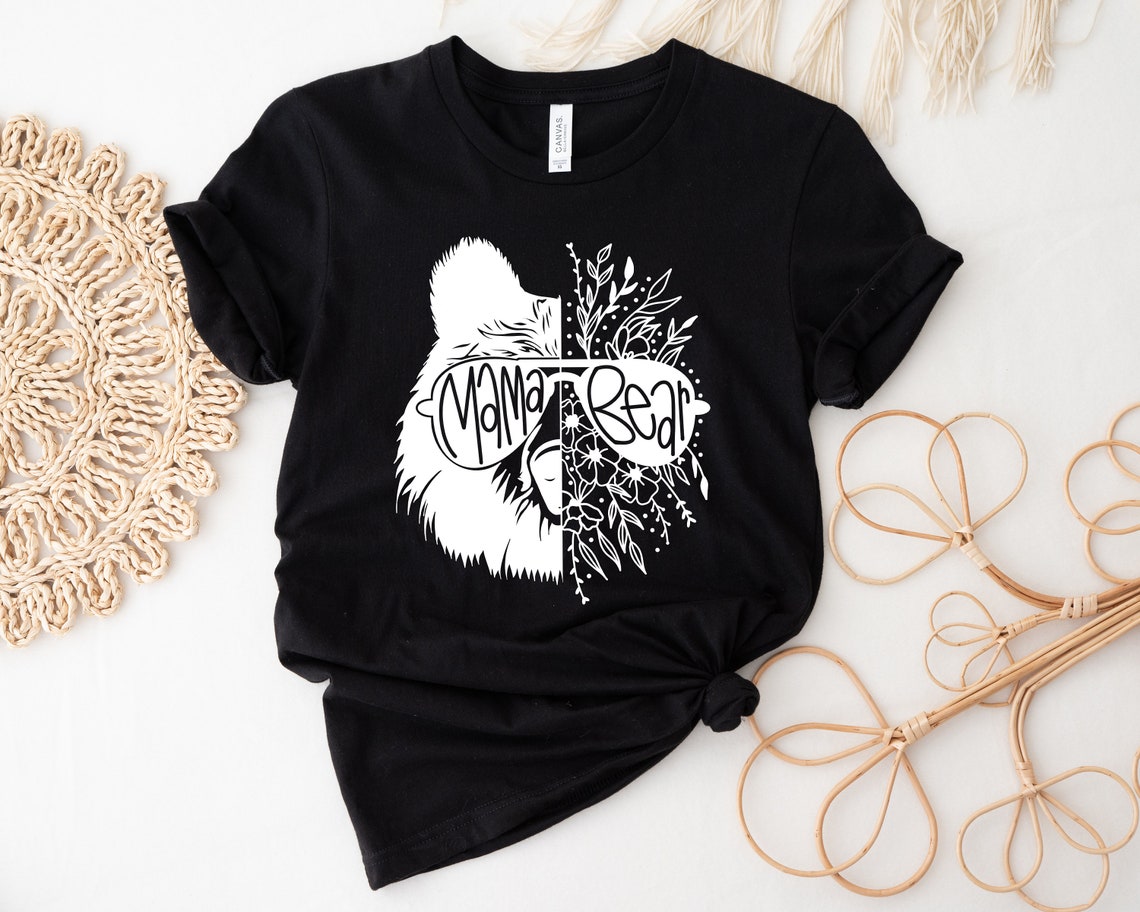 Floral Mama Bear  Shirt