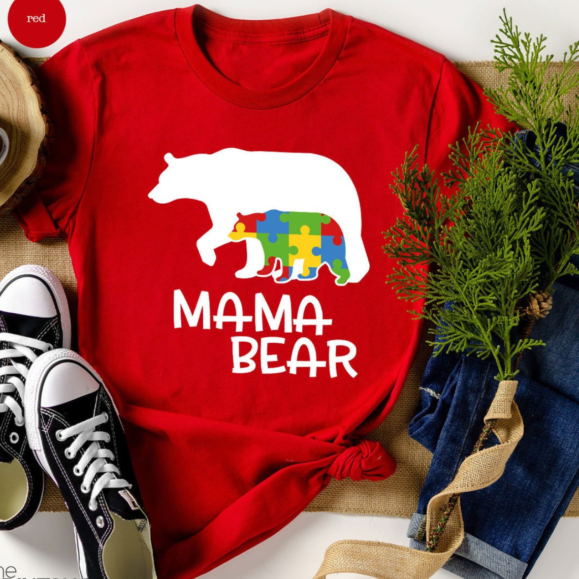 Autism Mama Bear Shirt,