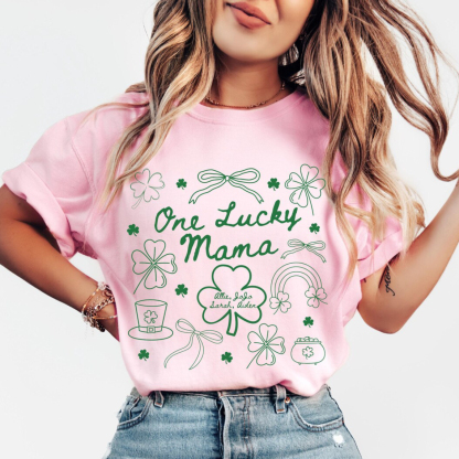 One Lucky Mama St Pattys Mama Tee
