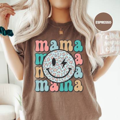 Retro Mama Smiley Shirt