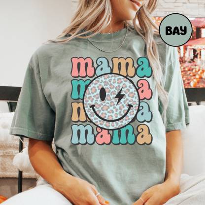 Retro Mama Smiley Shirt