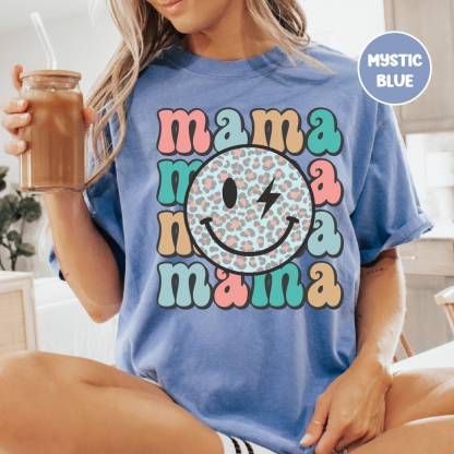 Retro Mama Smiley Shirt