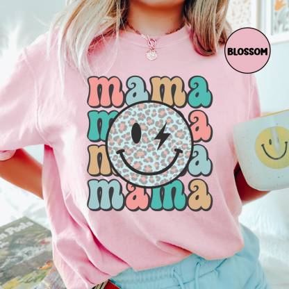 Retro Mama Smiley Shirt
