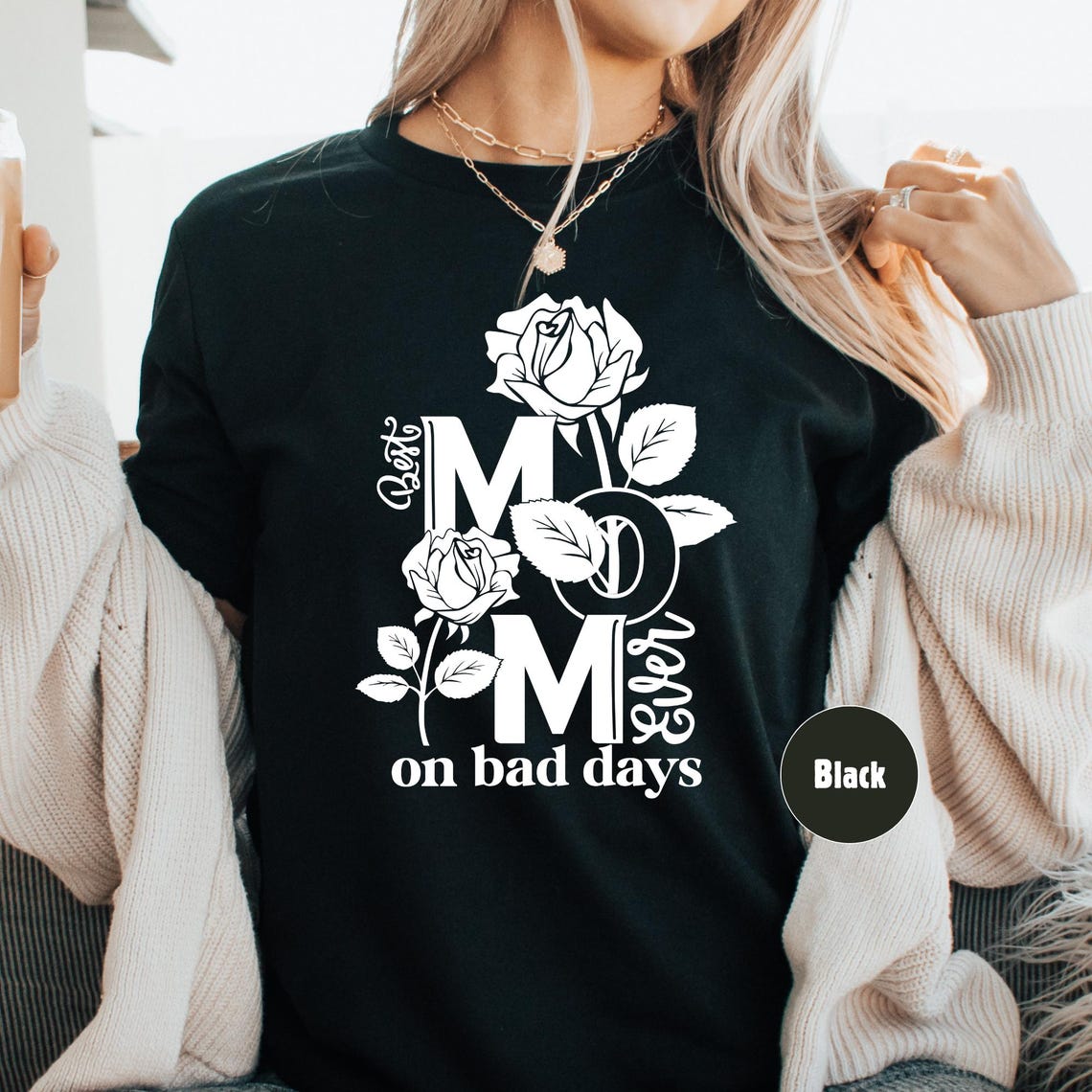 Floral  Best Mom Shirt