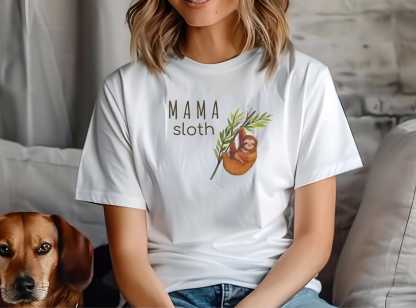 Sloth Lover Mama Tshirt 