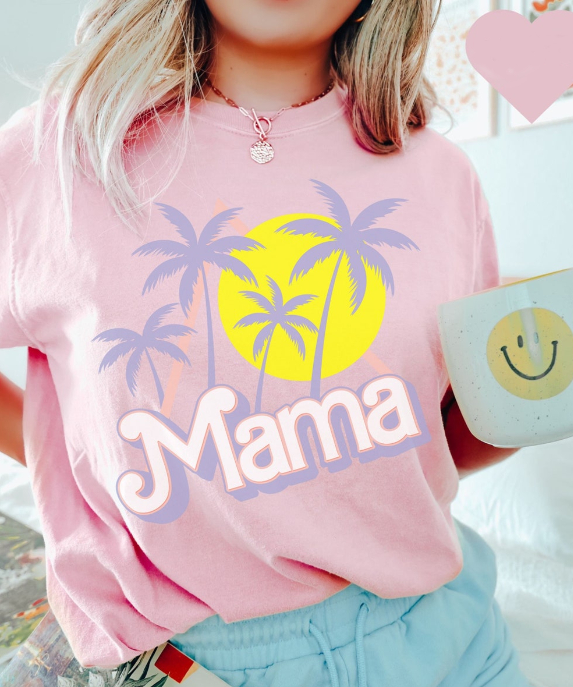 Coconut Tree Vacation Mom T-shirt
