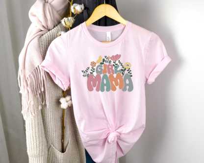 Girls Floral Mom  T-Shirt 