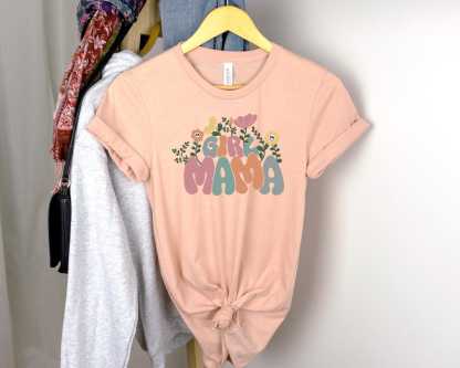 Girls Floral Mom  T-Shirt 