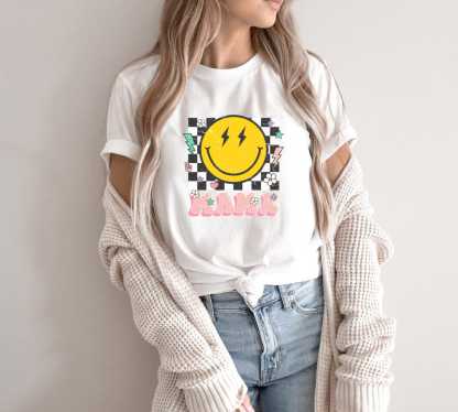 Funny Smiley Mom T-shirt