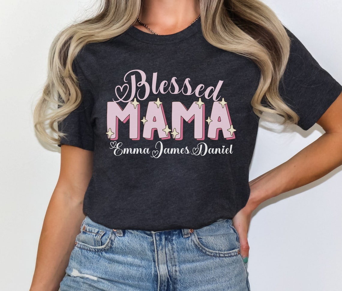 Customized blessing mom T-shirt