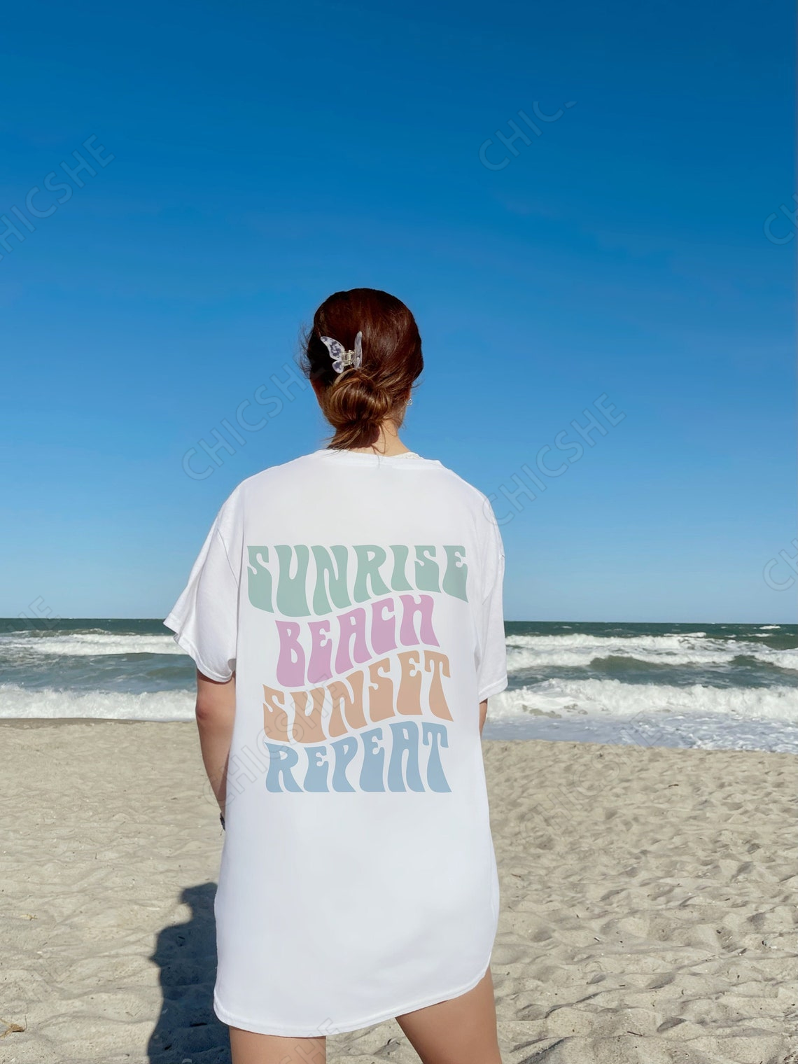 Sunrise Beach Sunset Repeat Shirt