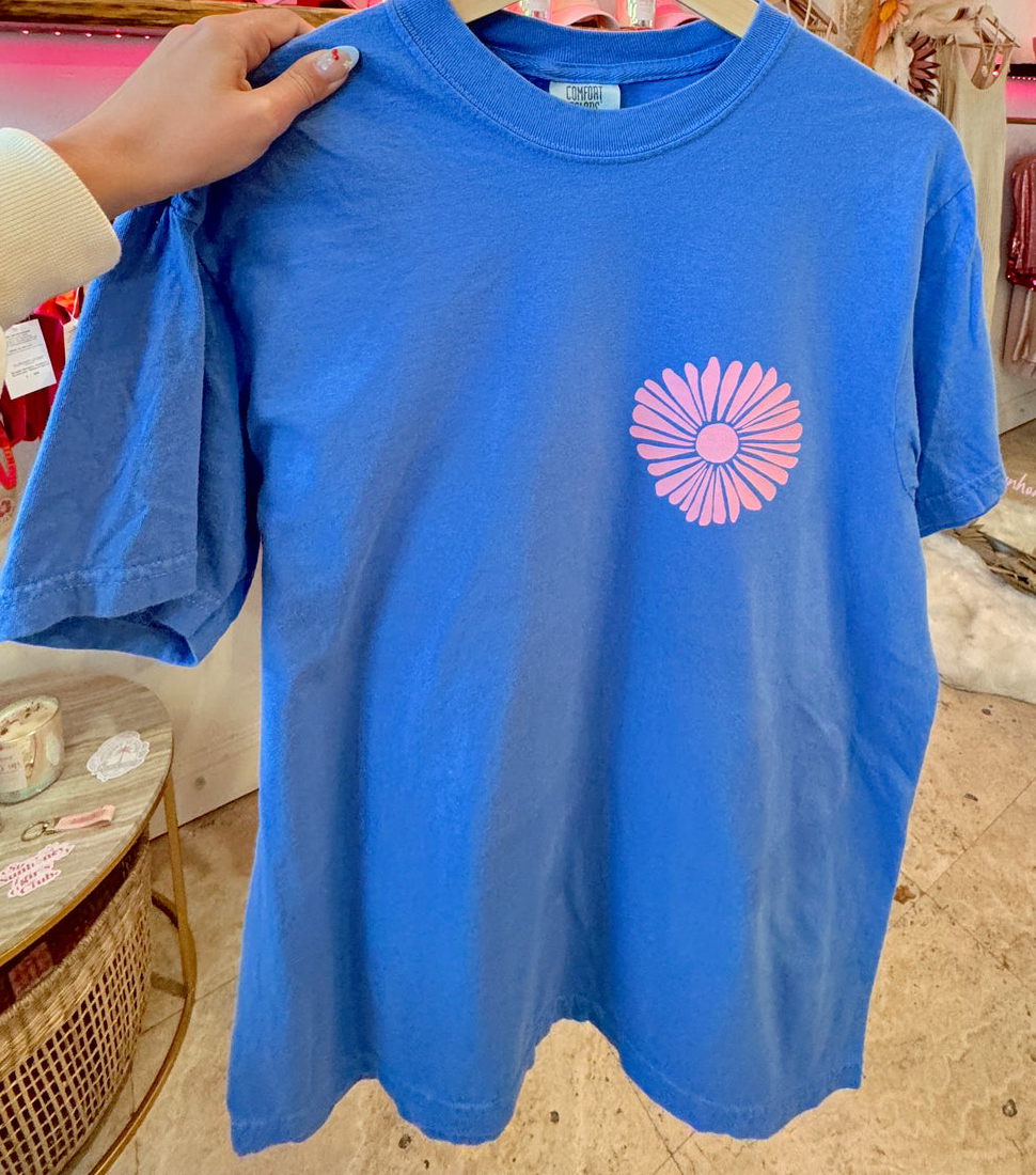 Colorful flower beach T-shirt