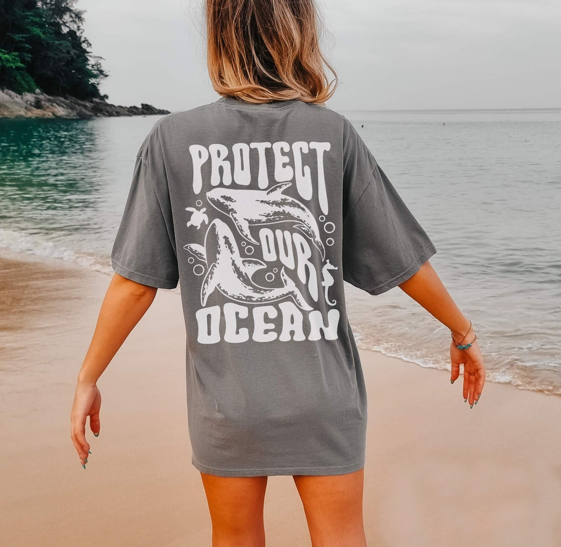 Protect our oceans beaches save the whales shirt