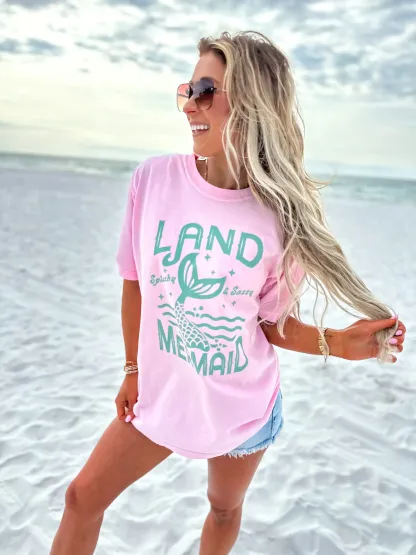 Land Mermaid Beach  T-Shirt