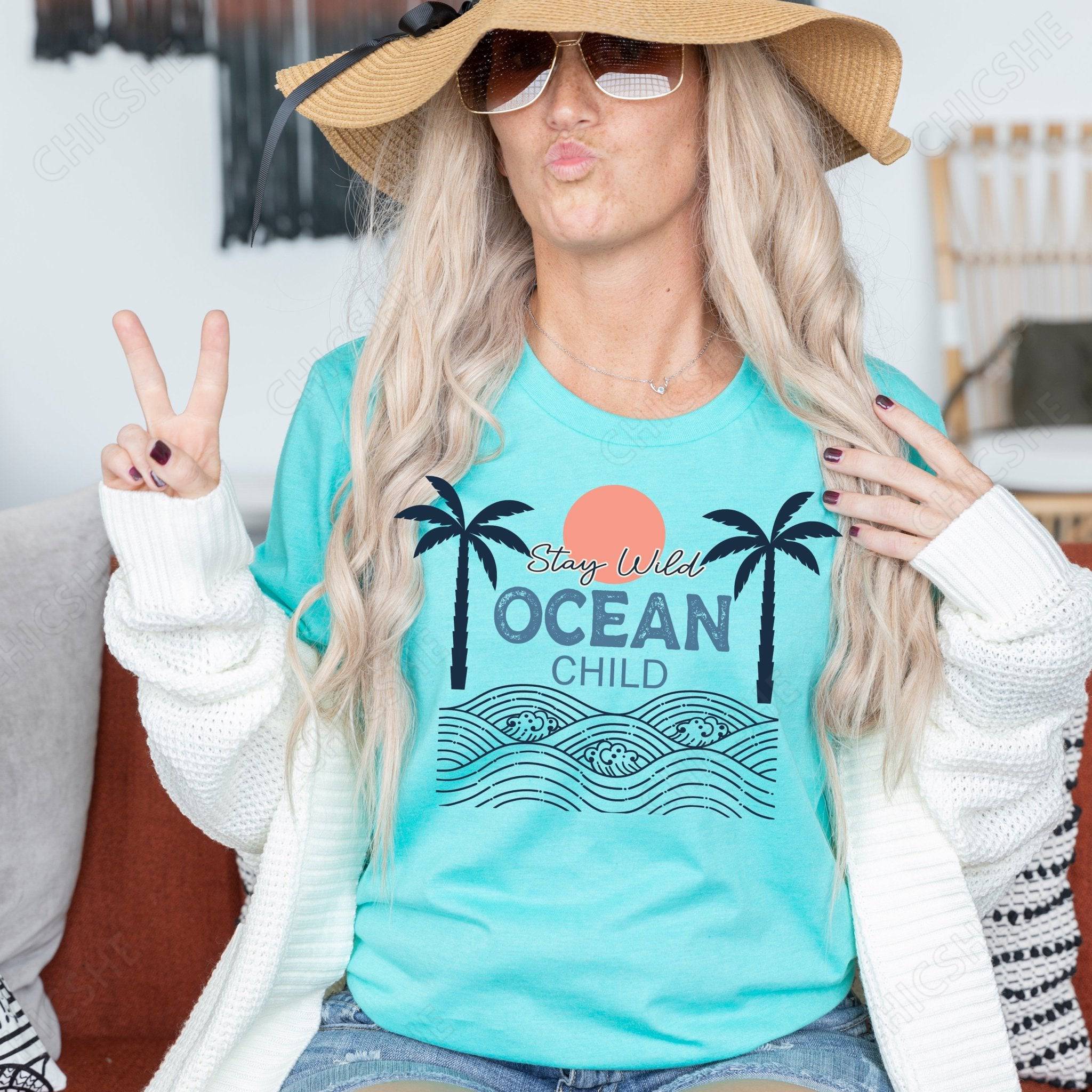 Stay Wild Ocean Child Beach T-Shirt