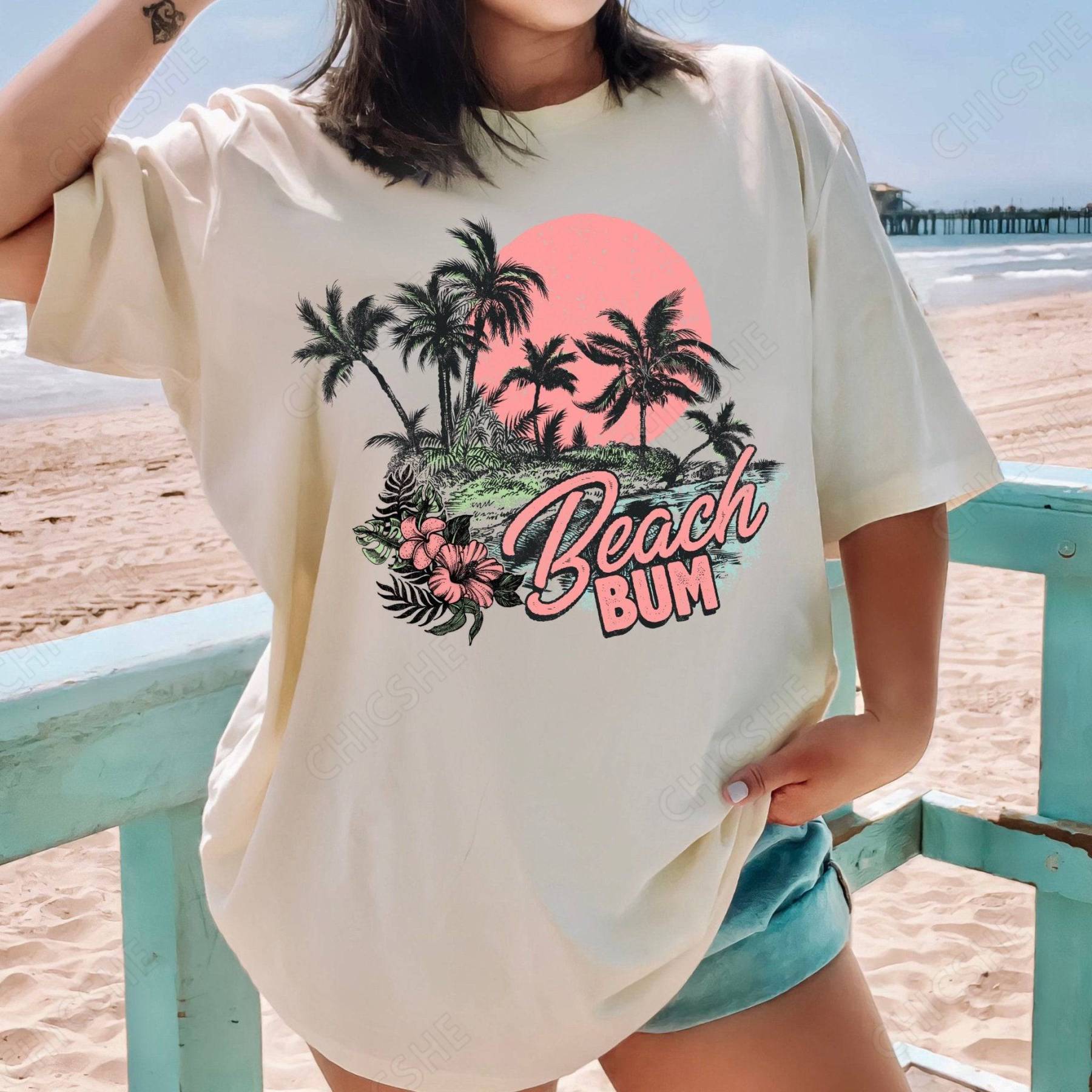 Beach Bum Scene T-Shirt
