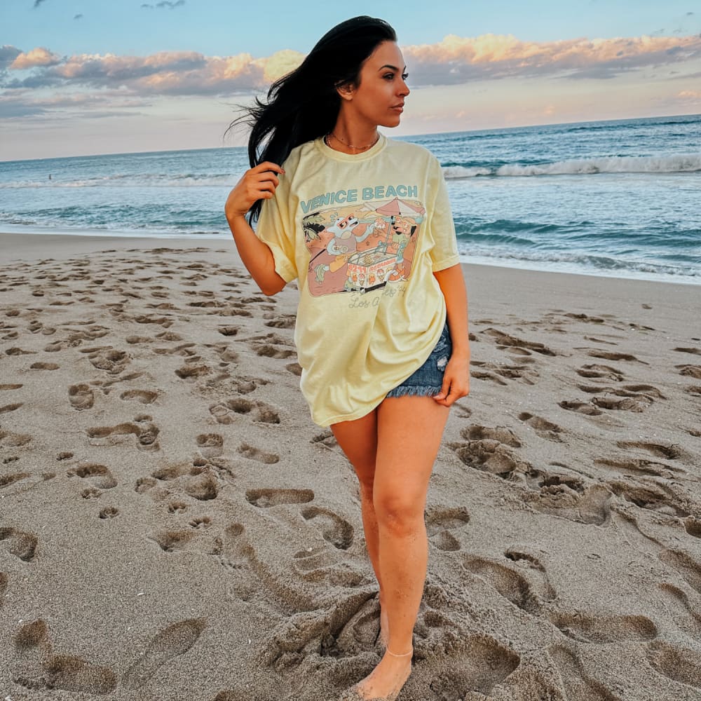 Venice Beach Retro Beach Tee Summer Tee
