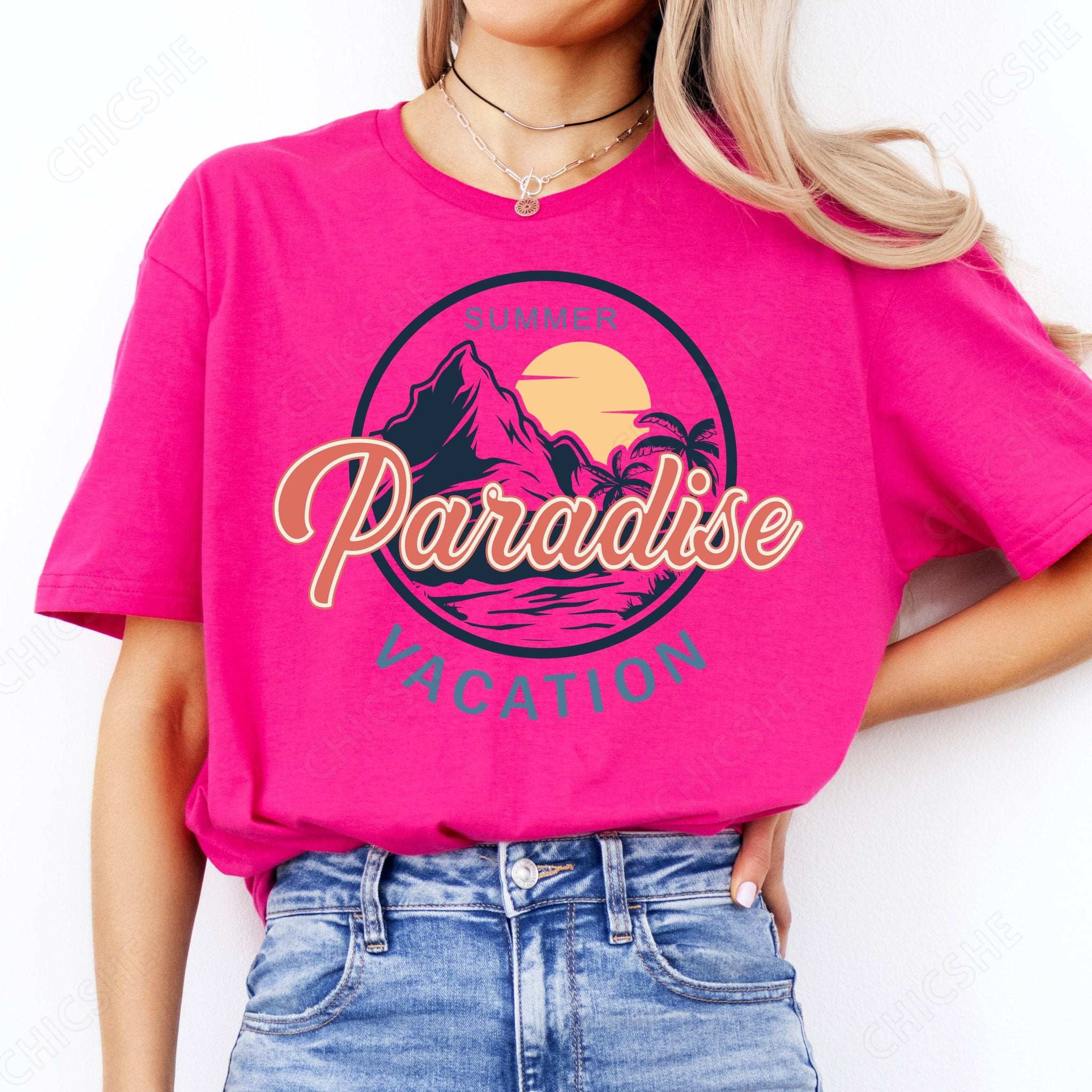 Summer Vacation Paradise Beach T-Shirt