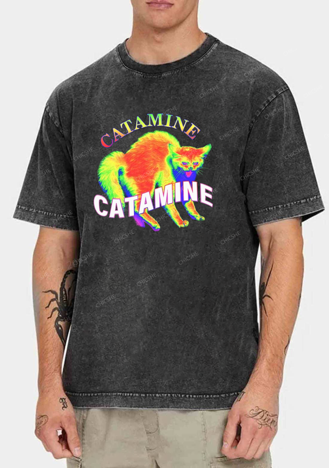 Thermal Cat Y2K Washed Tee Chicshe