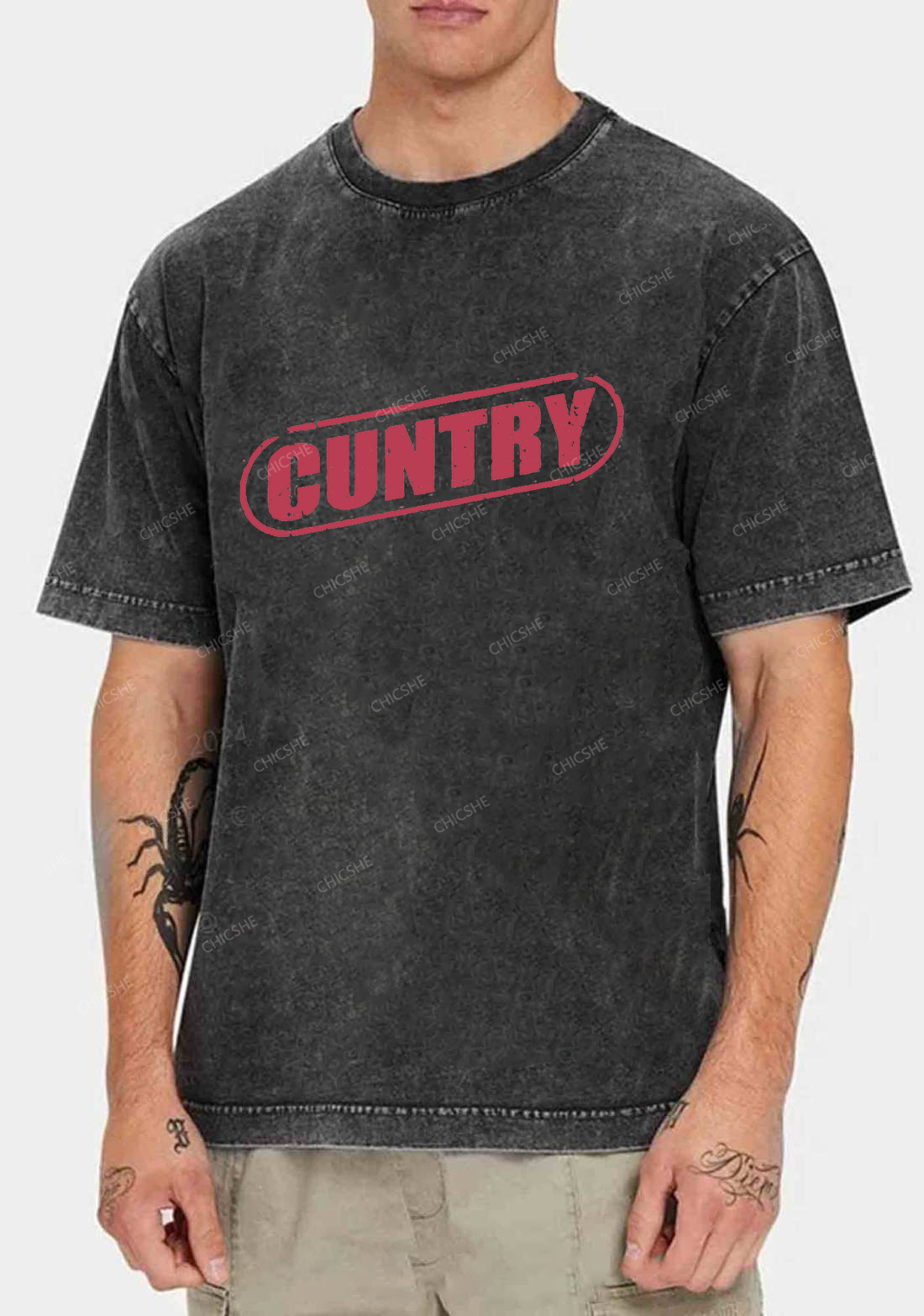 Cuntry Y2K Washed Tee Chicshe