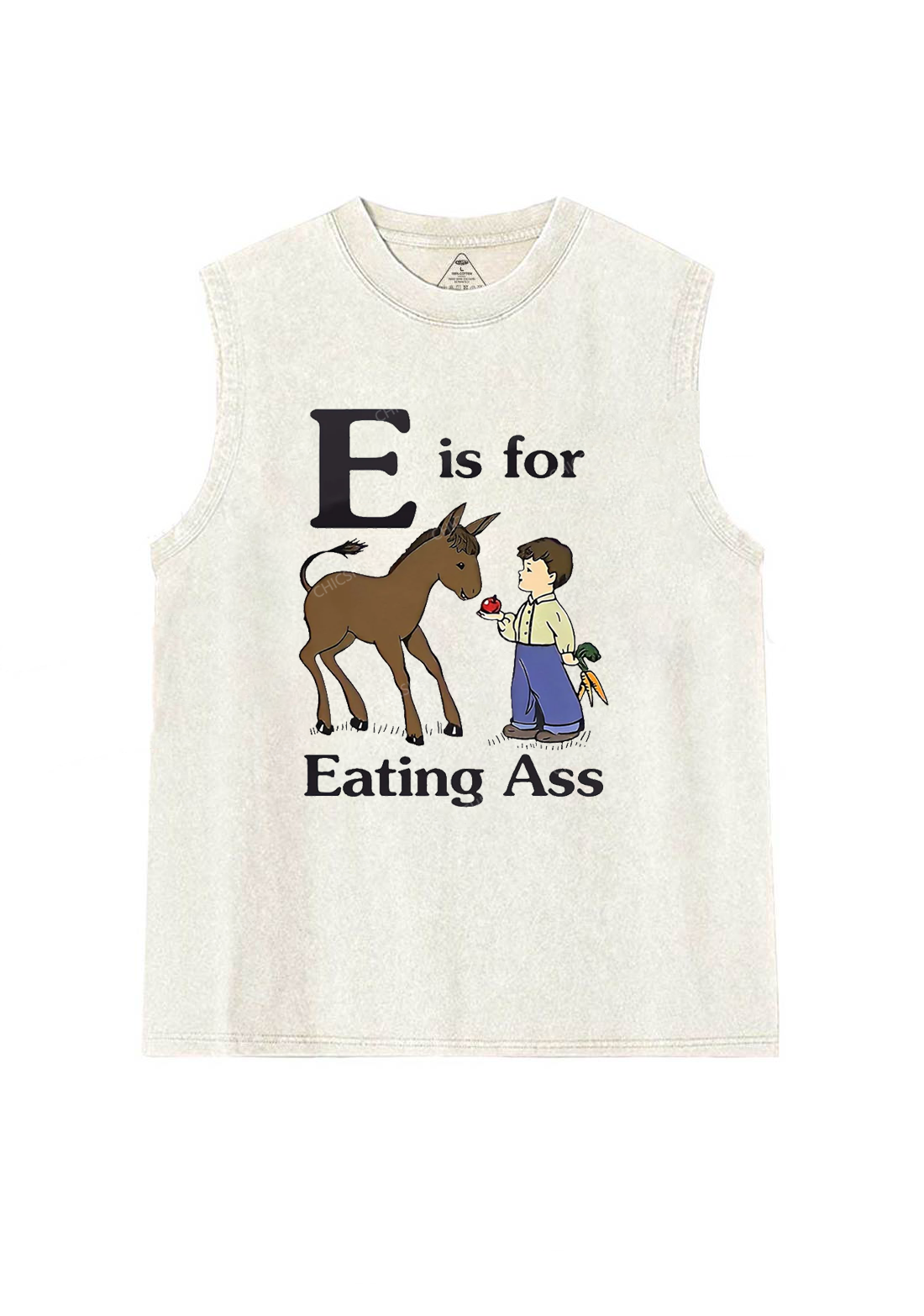E Is For Eating Axx Y2K Washed Tank Chicshe