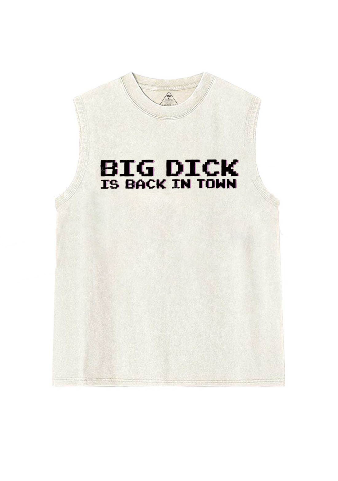 Big Is Back In Town Y2K Washed Tank Chicshe