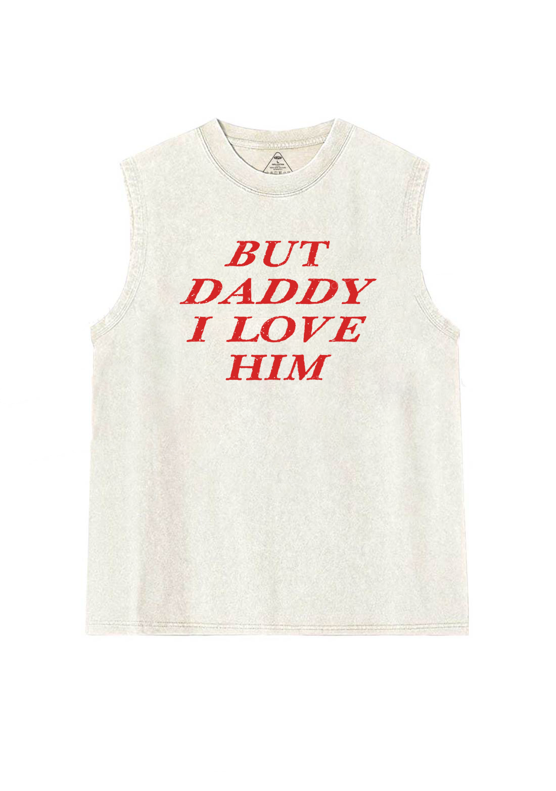 But Daddy I Love Him Y2K Washed Tank Chicshe