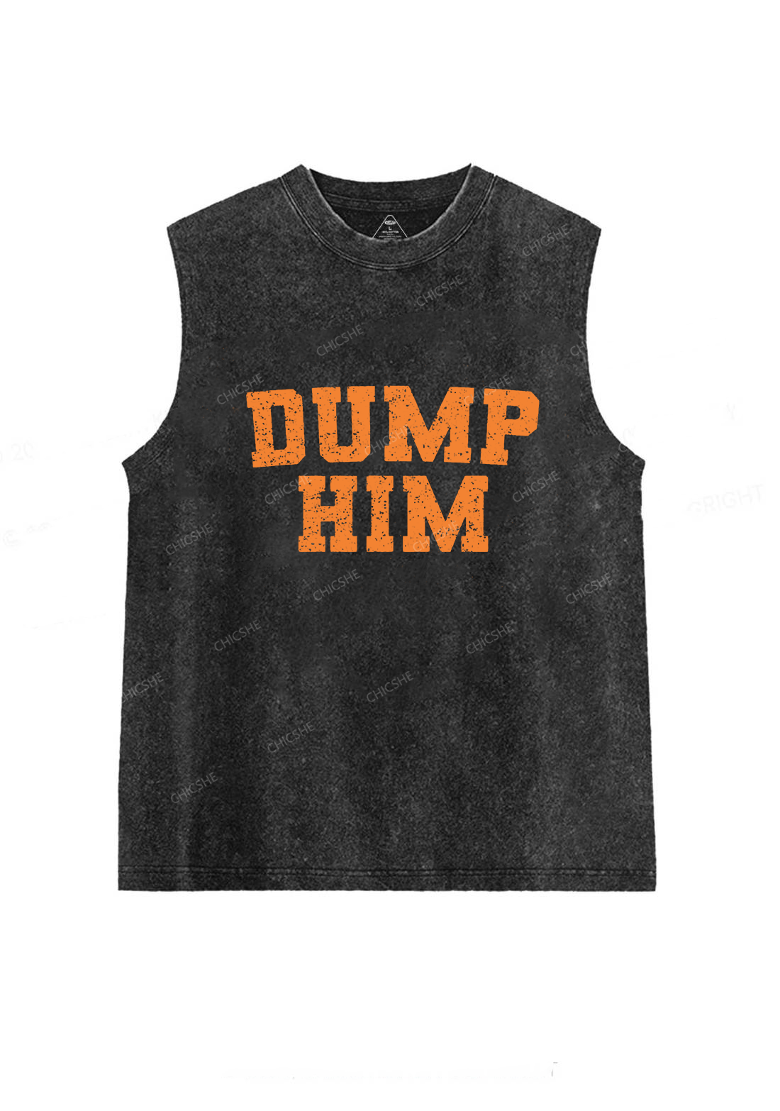 Dump Him Y2K Washed Tank Chicshe