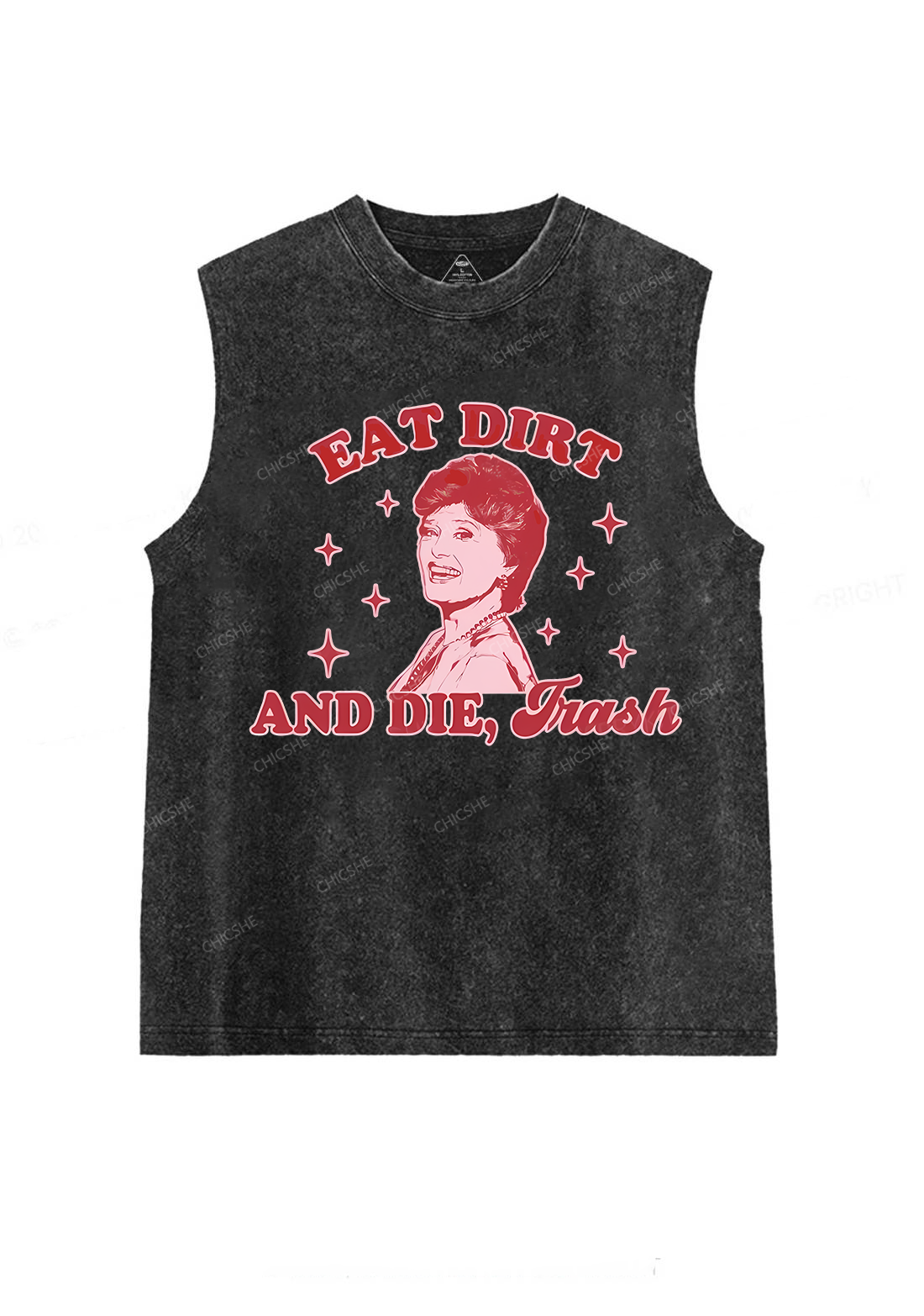 Eat Dirt And Die Y2K Washed Tank Cherrykitten