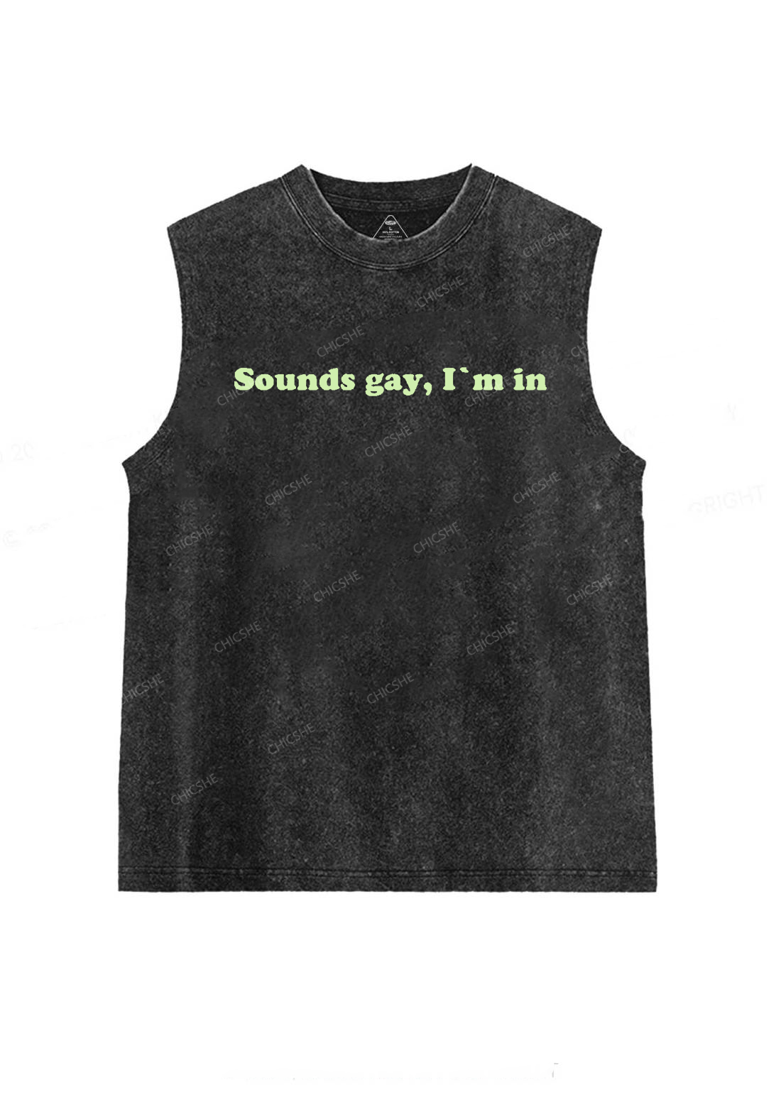 Sounds Gay Y2K Washed Tank Cherrykitten