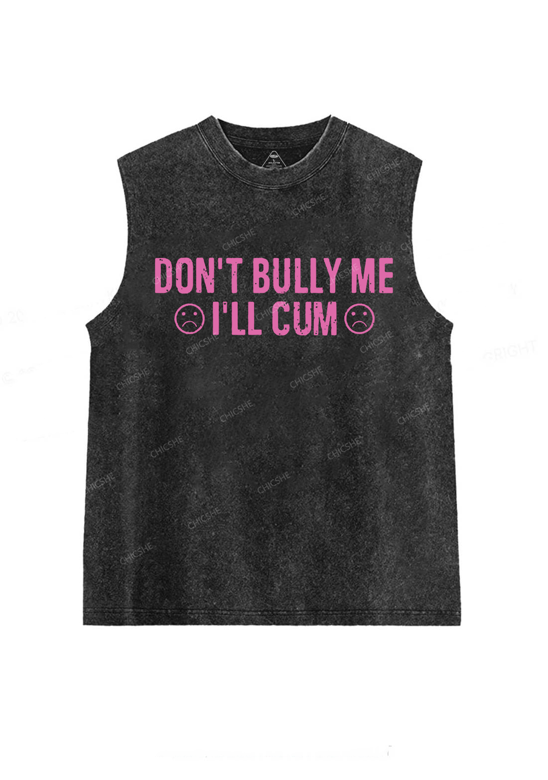 Don't Bully Me Y2K Washed Tank Chicshe
