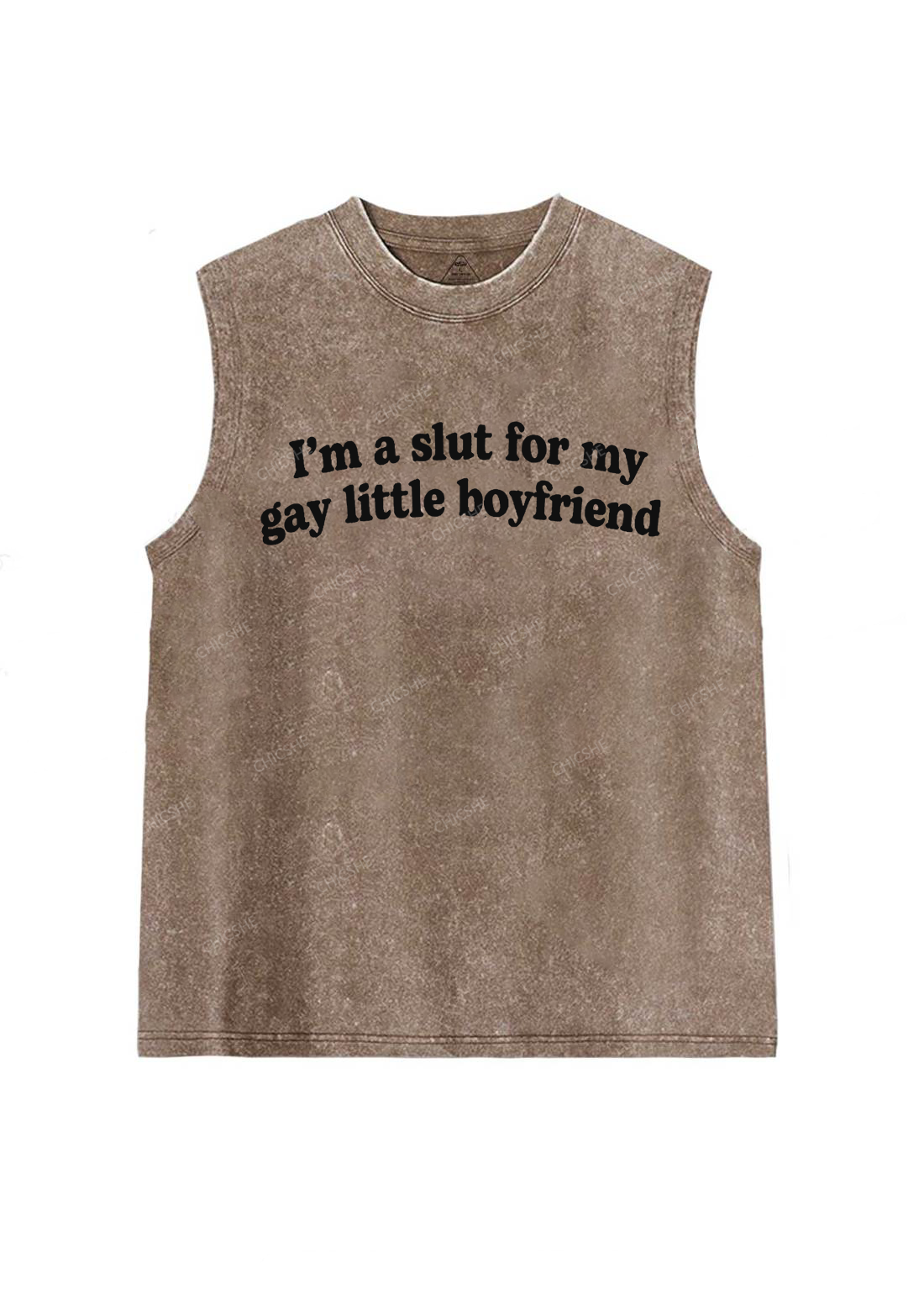 Slxt For My Gay BF Y2K Valentine's Day Washed Tank Chicshe