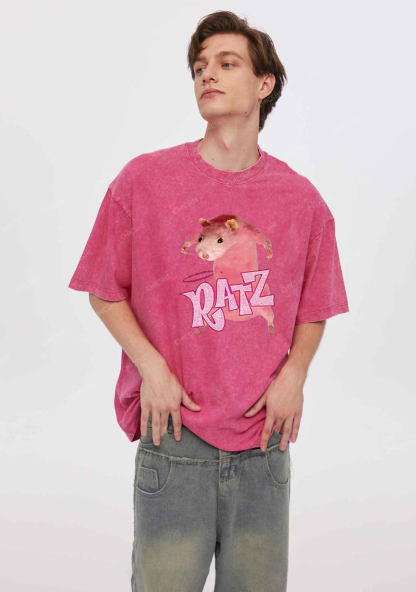 Pink Ratz Y2K Washed Tee Chicshe