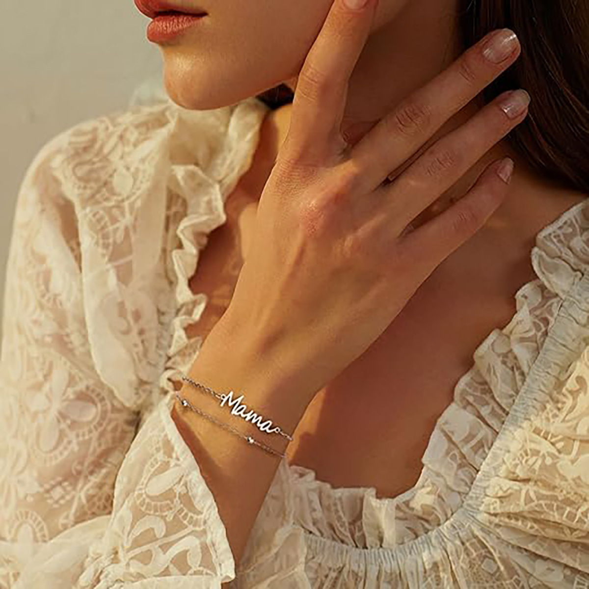 Mama Double Bead Bracelet