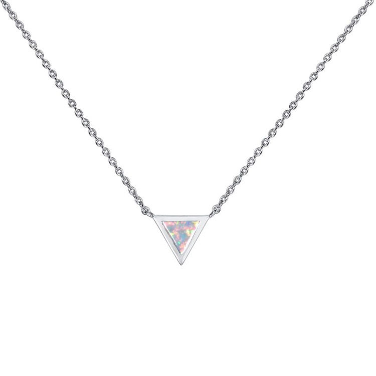 Ladies Opalite Necklace Collarbone Chain