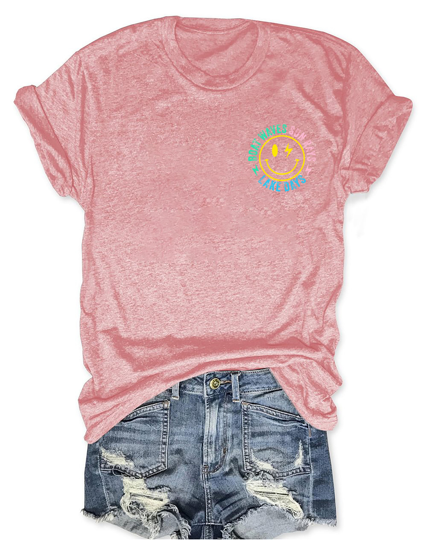 Boat Waves Sun Rays Lake Days T-shirt