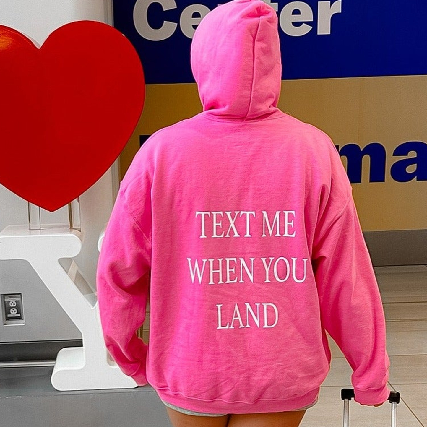 Text Me When You Land Hoodie